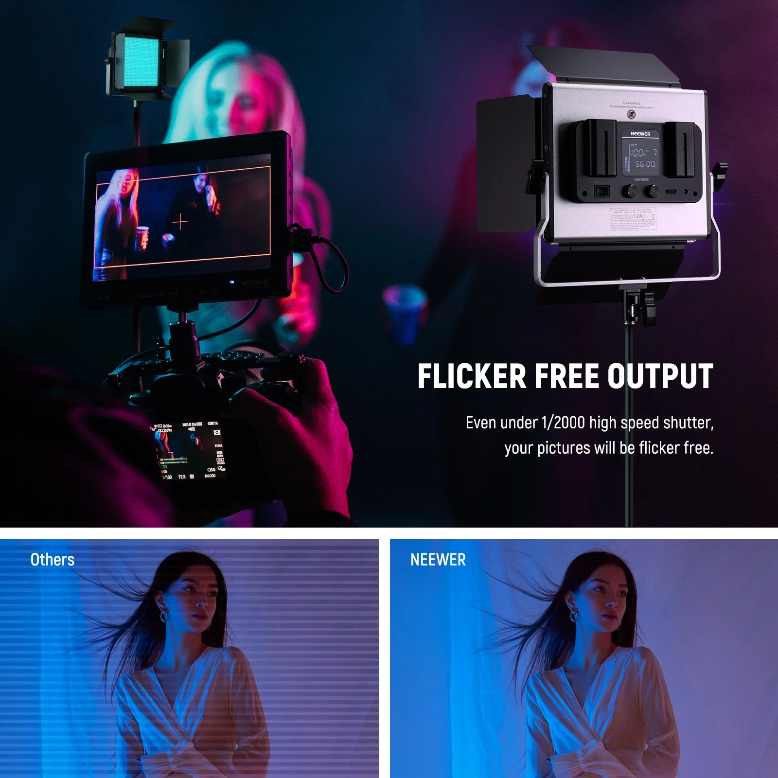 NEEWER 2 Pack Upgraded RGB 660 PRO II LED Video Light - Image 5