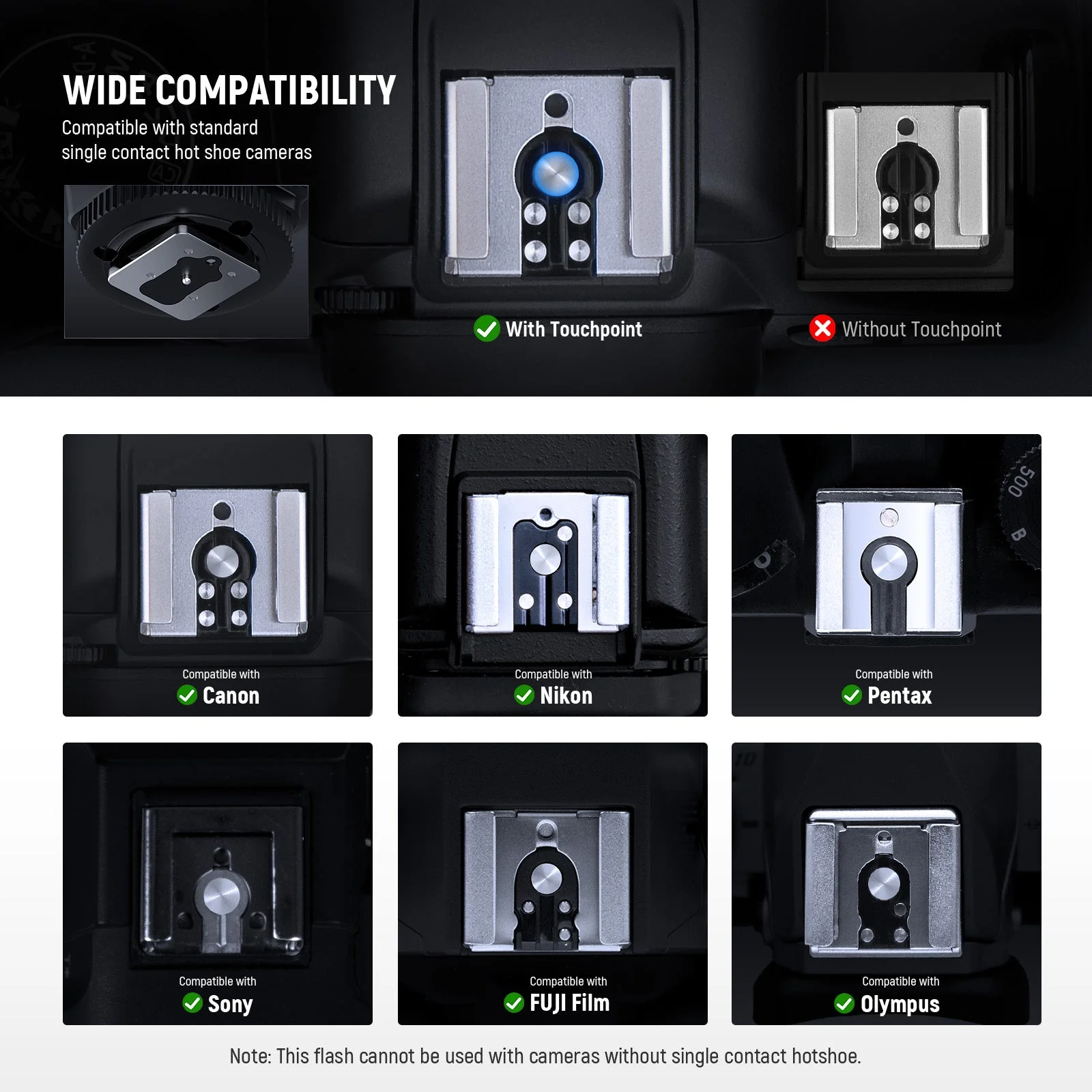 NEEWER Z160 SE Camera Flash with M/S1/S2 Modes & 1200mAh Built in Battery - Image 3