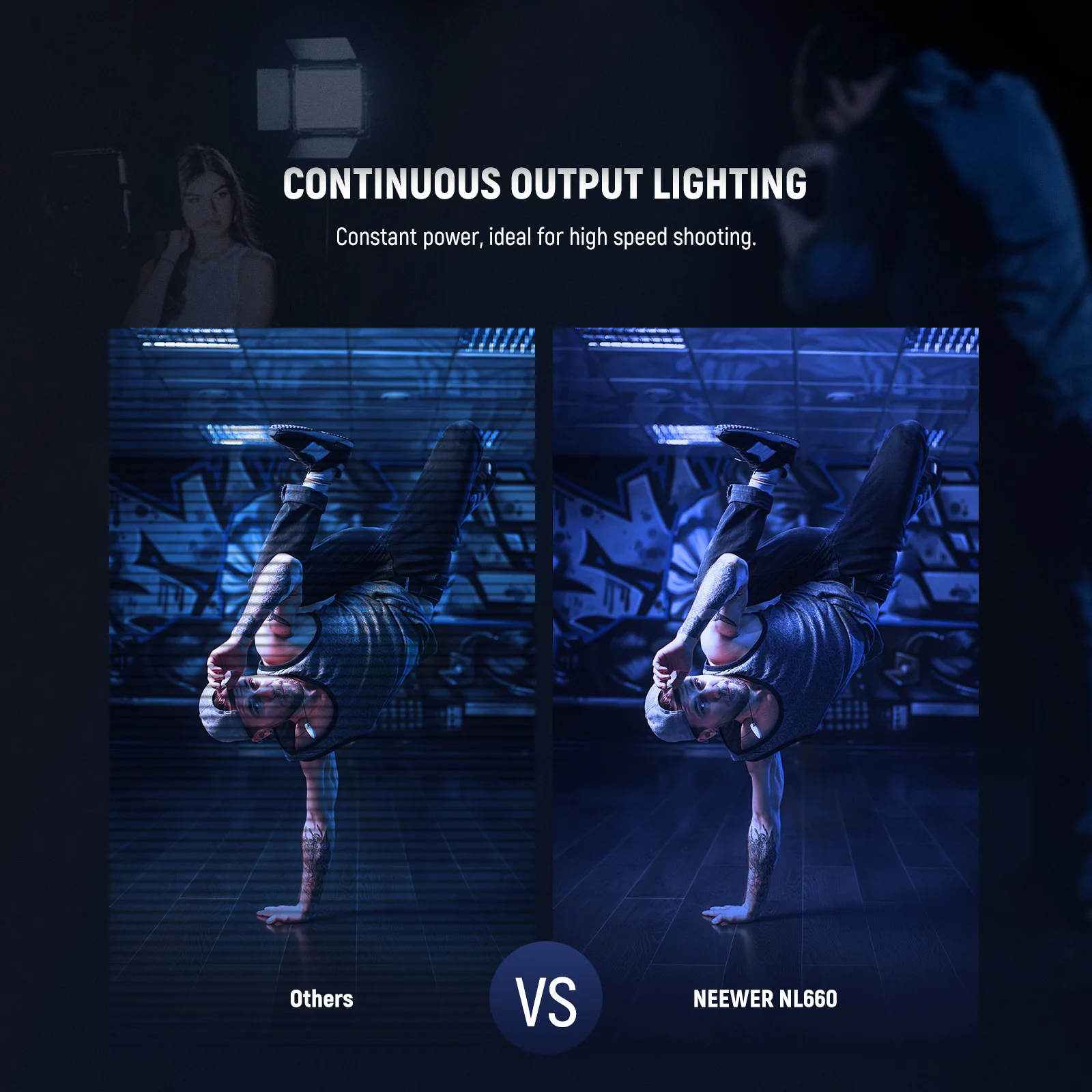 NEEWER NL660 Bi-Color LED Video Light - Image 12