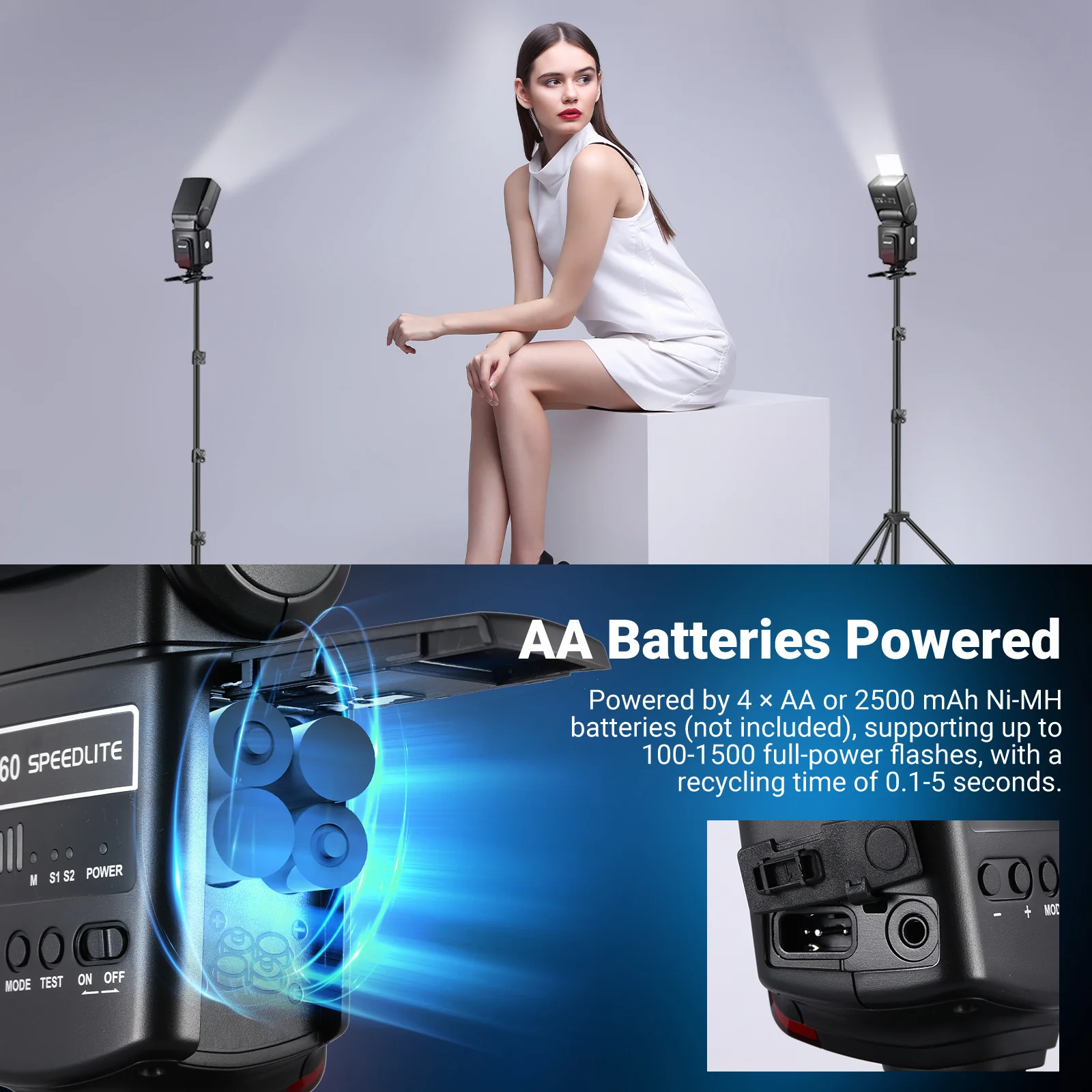 NEEWER TT560 Speedlite Flash For DSLR Cameras - Image 6